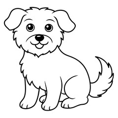  Dog vector illustration.
