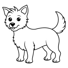  Dog vector illustration.

