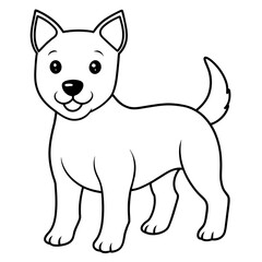  Dog vector illustration.
