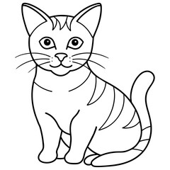 cat vector illustration.
