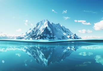 A Glimpse of the Hidden World Beneath an Iceberg