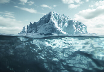 Glimpse of an Iceberg's Depths