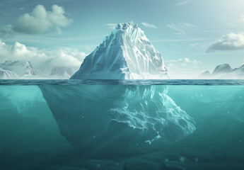 Iceberg A Natural Wonder with Two Distinct Worlds