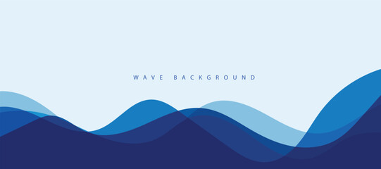 Sea waves layer vector background illustration. Sea beach vector illustration.
