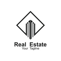 Real estate logo. This logo is ideal for real estate company, property development company and similar.
