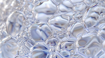 Close-up of intricate patterns formed by swirling bubbles, super realistic