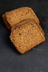 square-shaped pieces of fresh bread