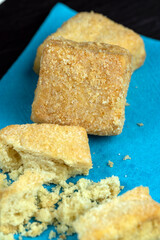 homemade cottage cheese cookies with sugar for tea