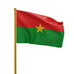 National Flag of  Burkina Faso