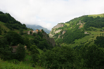 Fototapeta premium Located in Trabzon, Turkey, Hamsikoy is an important tourism center.