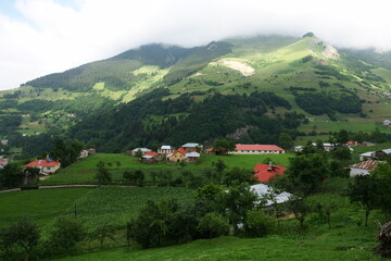 Located in Trabzon, Turkey, Hamsikoy is an important tourism center. - obrazy, fototapety, plakaty