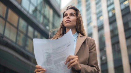 business person with documents