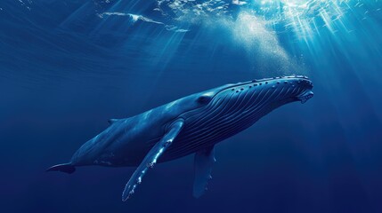 Fototapeta premium Beautiful underwater world and its inhabitants