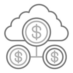 Cloud Money Icon