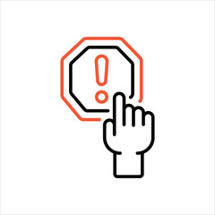 Problem  Icon editable stock vector icon