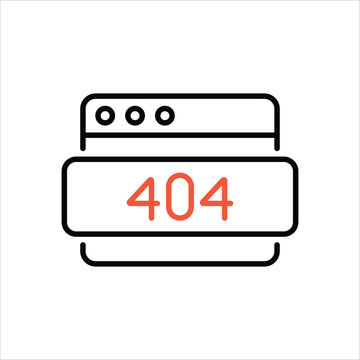 Not Found Icon editable stock vector icon