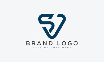 letter SV logo design vector template design for brand