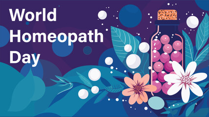 Vector Graphic for World Homeopathy Day