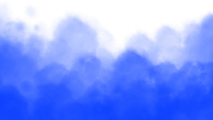 Blue smoke, cloud, fog, mist, powder, gas, isolated on transparent background. Realistic blue smoke png. Transparent background smoke background