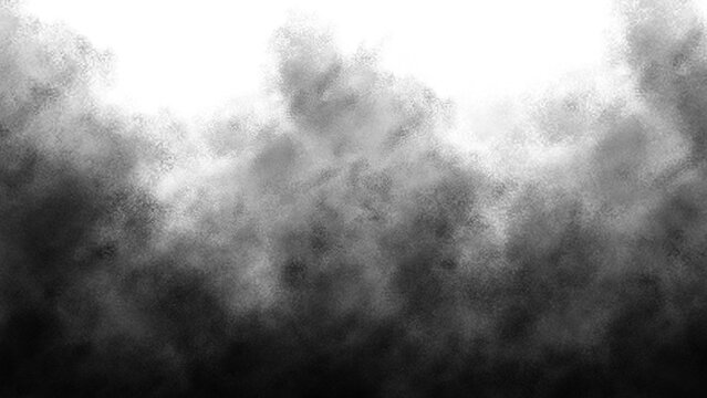 Black Smoke Cloud Transparent Background. Dirty Pollution Toxic Fog or Smog. Black Fog, Smoke, Cloud, Smog, Mist Transparent.