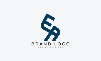 letter EA logo design vector template design for brand