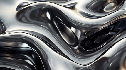 Abstract liquid metal background