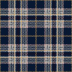  Tartan seamless pattern, yellow and navy blue, can be used in fashion design. Bedding, curtains, tablecloths
