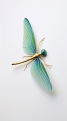 Utilizing unconventional perspectives to showcase the grace and elegance of a dragon fly 3d render