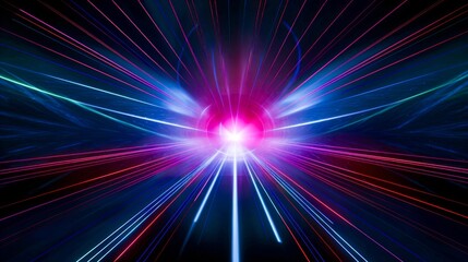 Create a mesmerizing blend of neon technology and mystical symbolstechnologysci fineon