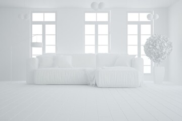 Fototapeta premium Modern interior design. 3D illustration