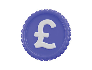 pound coin icon. Currency exchange, finance and investment concept - obrazy, fototapety, plakaty