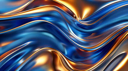 Abstract blue background and golden texture, abstract fashion exhibition event conference theme...