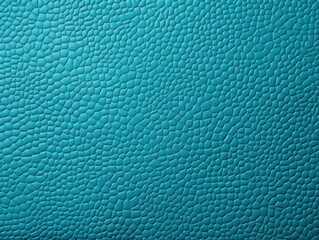 Cyan leather pattern background with copy space for text or design showing the texture