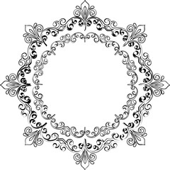 Decorative Vintage Frames Flourish