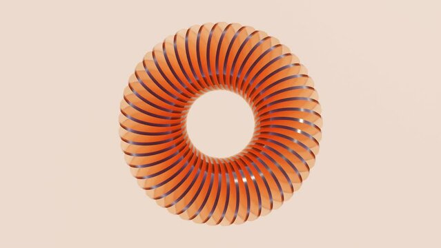 Abstract 3D Dynamic: Transparent Rotating Circular Disks Array