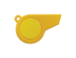 whistle icon 3d rendering vector illustration
