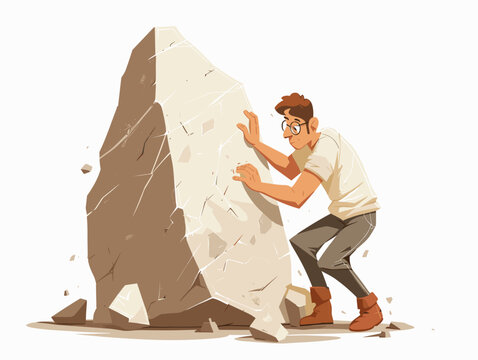 sculptor chiseling a statue