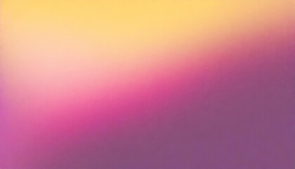 Abstract color gradient banner grainy texture background pink purple yellow noise texture blurred...