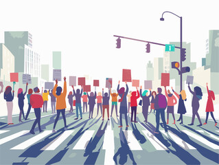 protestors make their voices heard