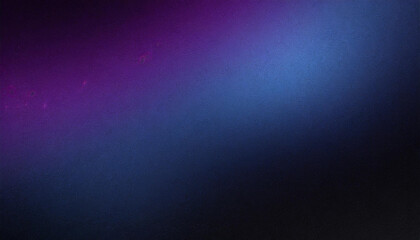 Purple black blue dark glowing grainy gradient background noise texture poster header banner design copy space - obrazy, fototapety, plakaty
