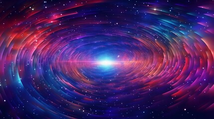 Obraz premium Cosmic hyper zoom illustration with starry patterns