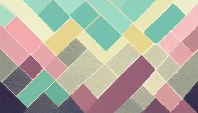 retro cube abstract background pattern pastel tone