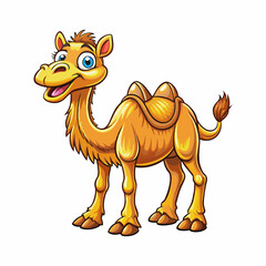 A Cartoon Style Funny Camel. Best for Story Book