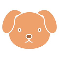 baby dog head character