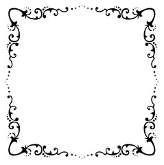 Decorative Vintage Frame Flourish