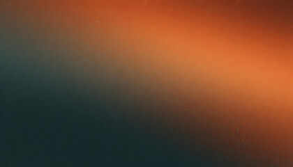 Dark blurred color gradient grainy background teal orange noise texture header poster banner...