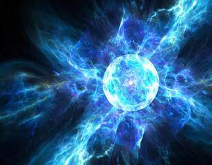 fog abstract explosion cosmos power cosmic blue nebula lightning chemis blast cold fusion field Blue plasma physics glowing flames tunnel quantum time fractal mechanic energy ball computer galactic