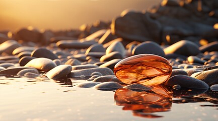 a close up of a rock