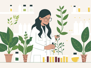 botanist at work