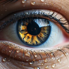 close up of an eye